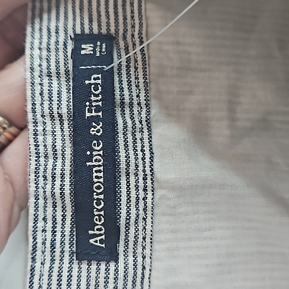 NWT ABERCROMBIE & FITCH Striped Side Button Miniskirt - Picture 4 of 7
